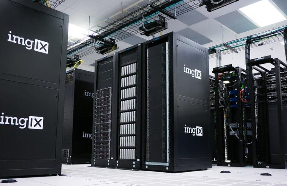 a large black computer servers